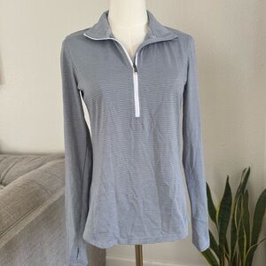 Under Armour S Long Sleeve Top Run Lightweight Half Zip Pullover Athletic Gray